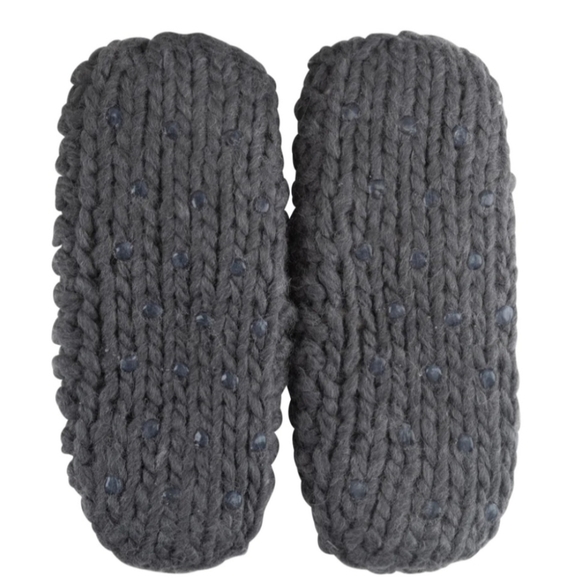 Pom Pom Ballerina  Hand Knit women's Slippers size S/M (5-7) - Picture 3 of 6